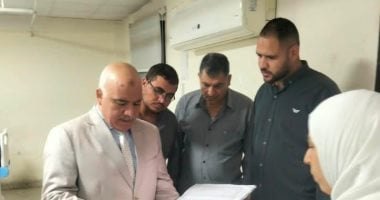 مدير صحة الجيزة يفاجئ مستشفى مبارك المركزى بجولة تفقدية