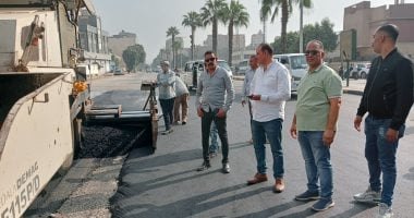 غلاف بدء رصف شارع كفر طهرمس من الملك فيصل حتى الطريق الدائرى ببولاق الدكرور.. صور